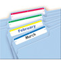 Avery Laser/Inkjet Removable File Folder Labels, 2/3" x 3-7/16", Assorted Colors, 7 Labels/Sheet, 252 Labels/Pack (5235)