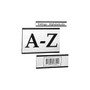 "C Channel" Label Holders, 1"W x 3"L, Black/White, 25/Carton (LH191)