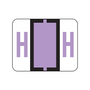 Smead BCCR Color Coded Alphabetic Labels, H, Lavender, 500/Roll (67078)