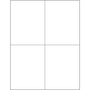 Tape Logic® Removable Rectangle Laser Labels, 4 1/4" x 5 1/2", White, 400/Case (LL269)