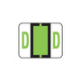 Smead BCCR Labels File Folder Label, D, Light Green, 500 Labels/Pack (67074)