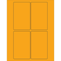Tape Logic® Rectangle Laser Labels, 3" x 5", Fluorescent Orange, 400/Case (LL175OR)