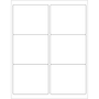 Tape Logic® Rectangle Laser Labels, 4" x 3 1/3", Glossy White, 600/Case (LL203)