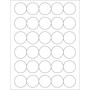 Tape Logic® Circle Laser Labels, 1 1/2", White, 3000/Case (LL143)