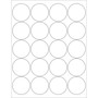Tape Logic® Circle Laser Labels, 2", Glossy White, 2000/Case (LL302)