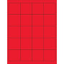 Tape Logic® Rectangle Laser Labels, 2" x 2", Fluorescent Red, 2000/Case (LL172RD)