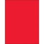 Tape Logic® Removable Rectangle Laser Labels, 8 1/2" x 11", Fluorescent Red, 100/Case (LL420RD)