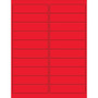 Tape Logic® Rectangle Laser Labels, 4" x 1", Fluorescent Red, 2000/Case (LL177RD)