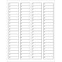 Tape Logic® Rectangle Laser Labels, 1 3/4" x 1/2", Crystal Clear, 8000/Case (LL235CC)