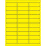 Tape Logic® Removable Rectangle Laser Labels, 2 5/8" x 1", Fluorescent Yellow, 3000/Case (LL405YE)