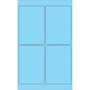 Tape Logic Rectangle Laser Labels, 4" x 6", Pastel Blue, 400/Case (LL186BE)