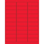 Tape Logic® Removable Rectangle Laser Labels, 2 5/8" x 1", Fluorescent Red, 3000/Case (LL405RD)
