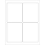 Tape Logic® Rectangular Laser Labels, 3 3/4" x 4 3/4", White, 400/Case (LL167)