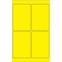 Tape Logic® Rectangle Laser Labels, 4" x 6", Fluorescent Yellow, 400/Case (LL186YE)