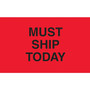 "Must Ship Today" Labels, Red/Black, 5" x 3", 500/Rl (65dd518ee8837636b11cf4e9_ud)