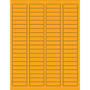 Tape Logic® Rectangle Laser Labels, 1 3/4" x 1/2", Fluorescent Orange, 8000/Case (LL170OR)