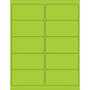 Tape Logic® Removable Rectangle Laser Labels, 4" x 2", Fluorescent Green, 1000/Case (LL410GN)