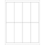Tape Logic® Rectangular Laser Labels, 2" x 5", White, 800/Case (LL163)