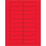 Tape Logic Rectangle Laser Labels, 3" x 1", Fluorescent Red, 2000/Case (LL174RD)