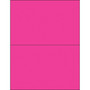 Tape Logic® Removable Rectangle Laser Labels, 8 1/2" x 5 1/2", Fluorescent Pink, 200/Case (LL415PK)