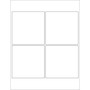 Tape Logic Rectangular Laser Labels, 4" x 4", White, 400/Case (LL128)