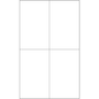 Tape Logic® Laser Labels, Rectangle, 4 1/4" x 7", White, 400/Case (LL132)