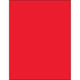 Tape Logic® Rectangle Laser Labels, 8 1/2" x 11", Fluorescent Red, 100/Case (LL185RD)