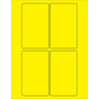 Tape Logic® Rectangle Laser Labels, 3" x 5", Fluorescent Yellow, 400/Case (LL175YE)