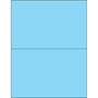 Tape Logic® Rectangle Laser Labels, 8 1/2" x 5 1/2", Pastel Blue, 200/Case (LL184BE)