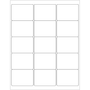 Tape Logic® Laser Labels, Rectangle, 2.6875" x 2", White, 1500/Case (LL114)