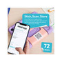 Davis Group Cloud Tags QR Code Labels, 1.5" x 1.5", White/Black, 24 Labels/Sheet, 3 Sheets/Pack (10111)