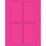 Tape Logic® Rectangle Laser Labels, 3" x 5", Fluorescent Pink, 400/Case (LL175PK)