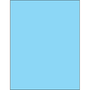 Tape Logic® Rectangle Laser Labels, 8 1/2" x 11", Pastel Blue, 100/Case (LL185BE)