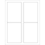 Tape Logic Rectangular Laser Labels, 3 1/2" x 5", Glossy White, 400/Case (LL209)