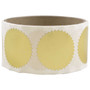 JAM Paper Circle Round Label Wafer Seals with Serrated Edges, 0.75 Inch Diameter, Gold, 100/Pack (2263765)