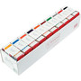 Smead DCC Identification & Color Coding Label 0-9, 1-1/2" x 1-1/2", Assorted Color, 250/Roll, 10 Rolls/Bx (67430)