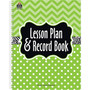 Teacher Created Resources Lime Chevrons and Dots 160 Pages Lesson Planner and Record Book (TCR2384)