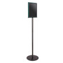 Deflecto Sign Holder, 8.5" x 11", Black Acrylic (692056)