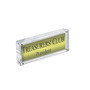Azar® 3" x 8" Vertical/Horizontal Block Acrylic Sign Holder, Clear (65dd594fe8837636b11d3c9d_ud)