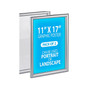 Azar Wall Poster Holder, 11" x 17", Silver Plastic Frame, 2/Pack (300340-SLV-2PK)