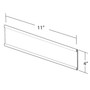 Azar® 4" x 11" Plastic Adhesive-Back C-Channel Nameplates, Clear, 10/Pack (65dd5970e8837636b11d3e39_ud)