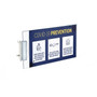 Azar Two-Sided Sign Holder with Pegboard Gripper, 7" x 5", Clear Acrylic, 10/Pack (103323)
