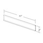 Azar® 2" x 11" Plastic Adhesive-Back C-Channel Nameplates, Clear, 10/Pack (65dd5a16e8837636b11d44bd_ud)