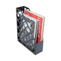 Universal Recycled Plastic Magazine File, 1 Compartment, Black, 11 3/4"H x 3"W x 9 1/2"D (65dd5bcbe8837636b11d535f_ud)