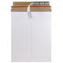 JAM Paper® Stay-Flat Photo Mailer Stiff Envelopes with Self-Adhesive Closure, 9.75 x 12.25, White, Sold Individually (5PSW)