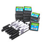 Flipside Marker with Eraser, Fine Point, Black, Dozen (19793)