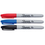 Sharpie Permanent Markers, Fine Tip, Assorted Inks, 3/Pack (30173)