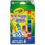 Crayola Pip-Squeaks Skinnies Washable Marker, Fine Tip, Assorted, 16/Box, 4 Boxes/Bundle (BIN588146)