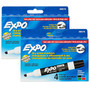 EXPO® Low Odor Dry Erase Markers, Chisel Tip, Assorted Colors, 4 Per Pack, 2 Packs, (SAN80074-2)
