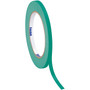 Tape Logic® Colored Masking Tape, 4.9 Mil, 1/2" x 60 yds., Dark Green, 12/Case (T93300312PKE)